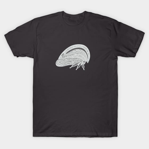 Treehopper (Membracis Bucktoni) - cute bug design - dark colors T-Shirt by Green Paladin